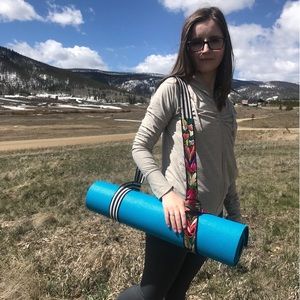 Yoga mat strap. Handmade by Guatemalan artisans